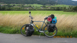Prostate safe bike seat conquers mountains and valleys in the Alps. Spongy Wonder's noseless bike seat does the job!