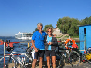 Noseless bike seat on male and female touring bikes goes 4200 kms from Portugal to The Black Sea! it's prostate safe! 