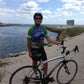 Noseless bike seat by Spongy Wonder produces a smile for a road rider in The Florida Keys. 