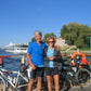 Noseless bike seat transports Mr. and Mrs. 4200 from Portugal to The Black Sea where they are interviewed by Romanian TV!